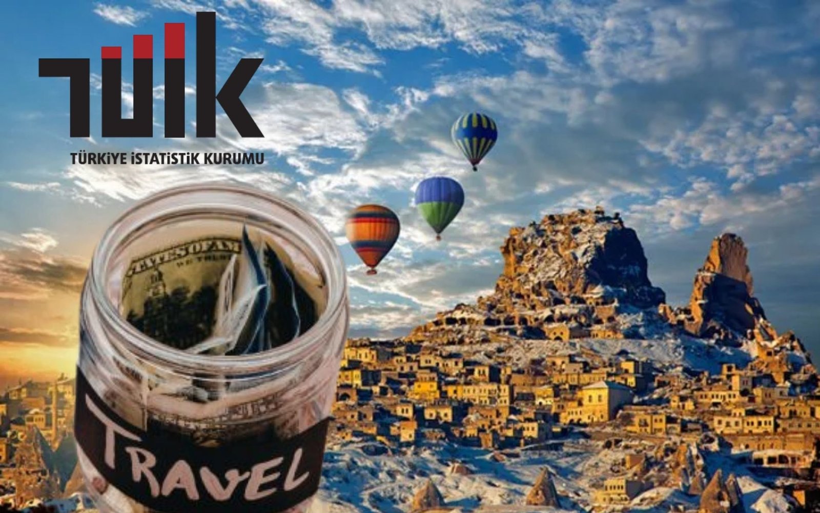 Turizm gelirleri ve seyahat verilerini temsil eden grafik