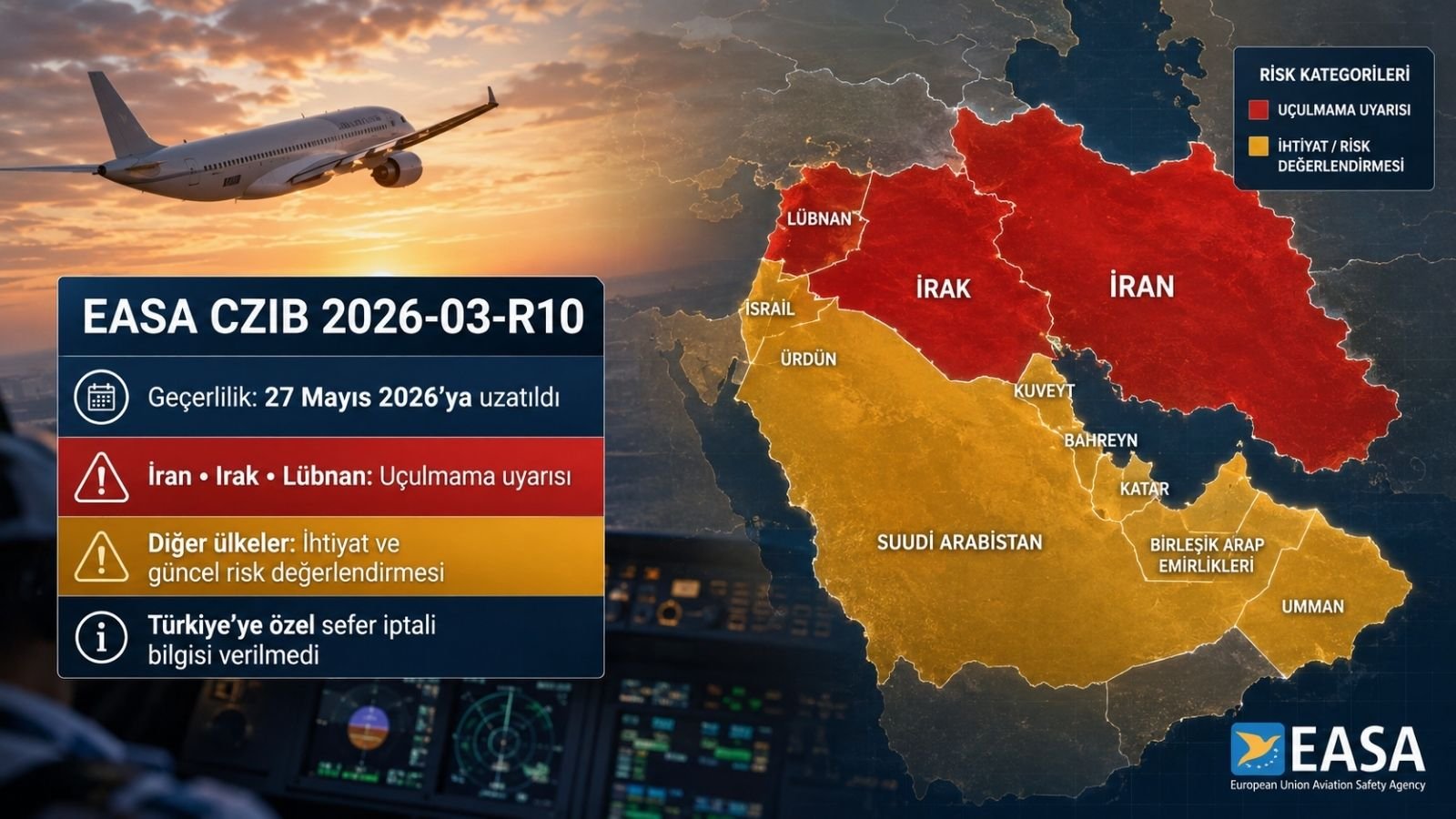 EASA sayfasında CZIB 2026-03-R10 kaydının durum, revizyon tarihi ve geçerlilik bilgisini gösteren bölüm