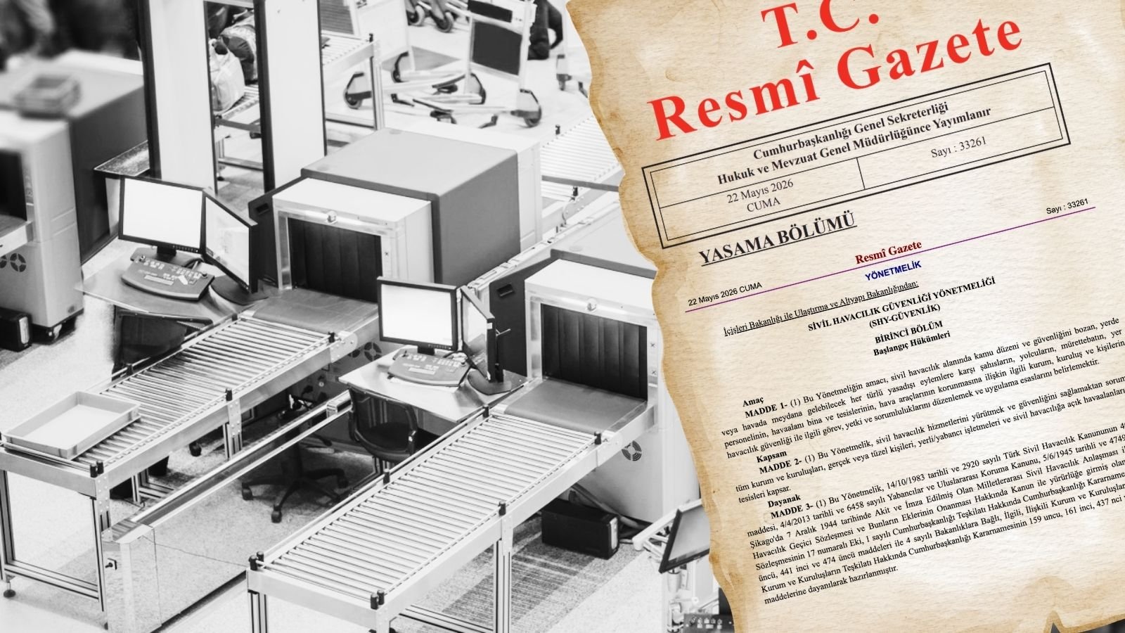 Sivil havacılık güvenliği ve havaalanı operasyonlarını temsil eden genel görsel.