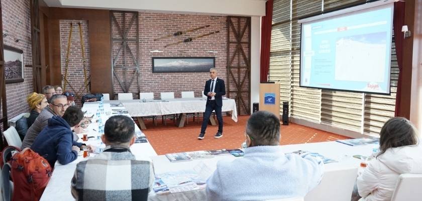 Erciyes Kayak Merkezi’ne yabancı basından büyük ilgi