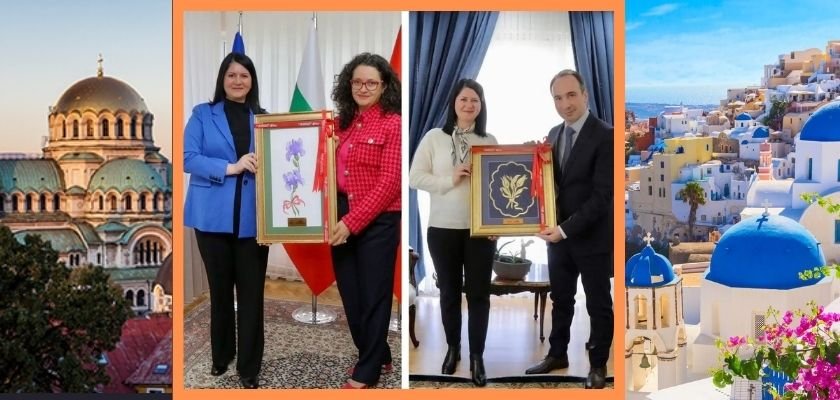 Başkan Gencan Akın komşu ülkelerin konsoloslarıyla buluştu