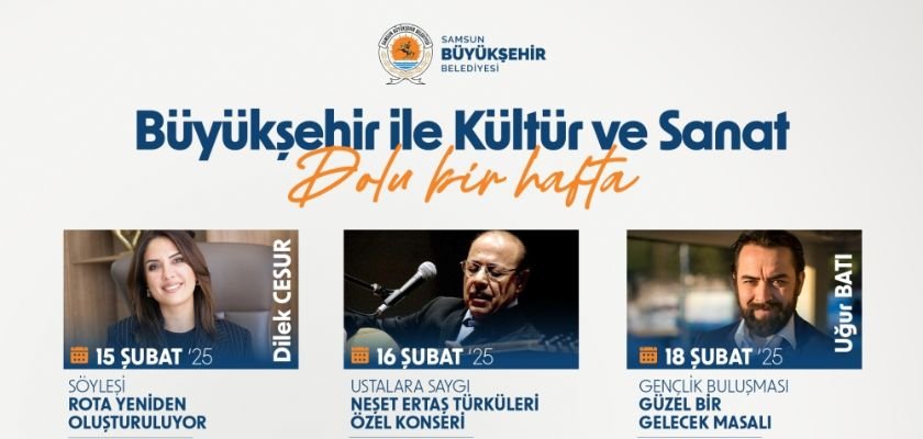 Samsun Büyükşehir’den etkinlik dolu bir hafta