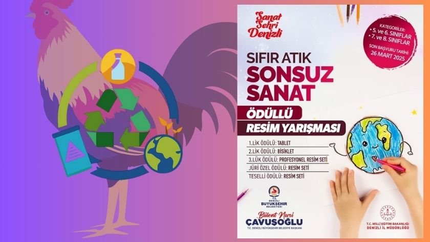 Sıfır atık temalı yarışmada kazanan öğrenciler açıklandı