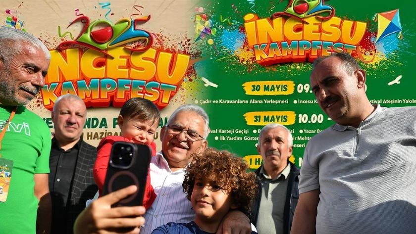 Büyükkılıç İncesu kamp festivalinde buluştu