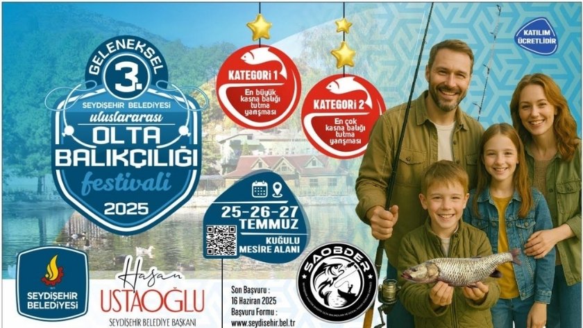 Seydişehir Uluslararası olta balıkçılığı festivali sona erdi