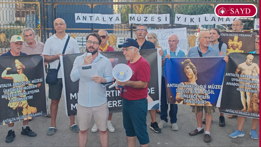 Antalya müzesi basın açıklaması
