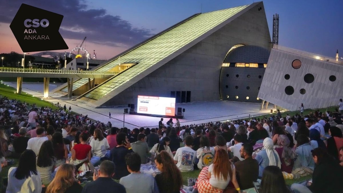CSO Ada Ankara’da açık hava sineması nostalji estirdi