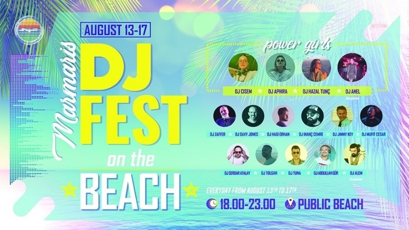 Marmaris DJ Fest 13-17 Ağustos’ta sahili coşturacak