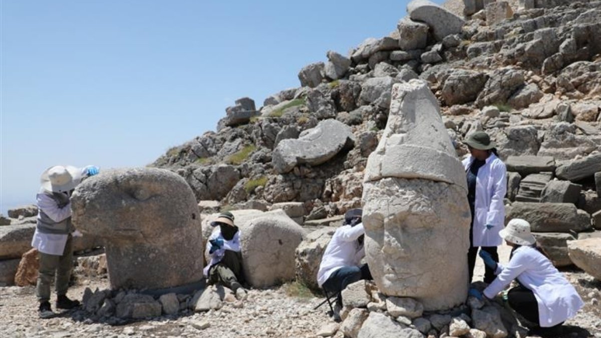 Nemrut’un dev heykelleri nano teknolojiyle güçleniyor