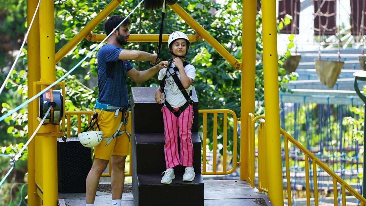 Macera parklarına ziyaretçi akını yaz aylarında arttı