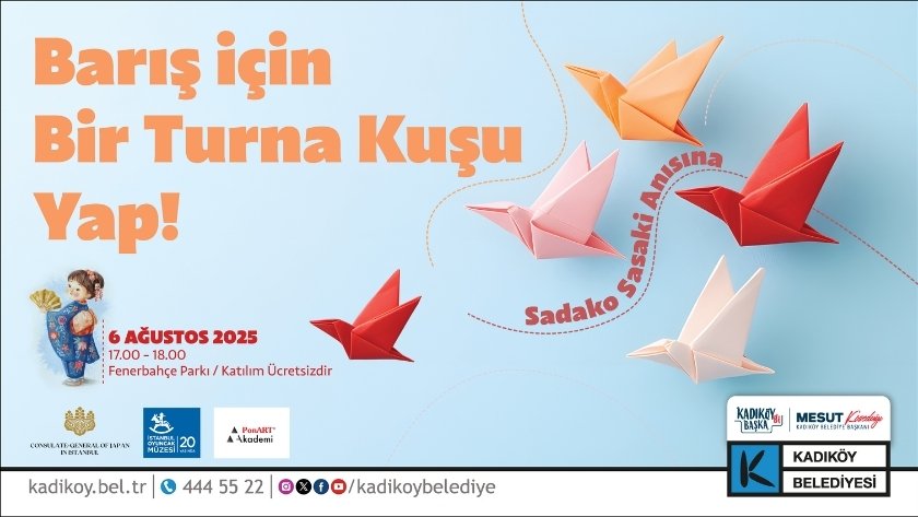 Kadıköy’den Hiroşima’ya turna kuşu etkinliği