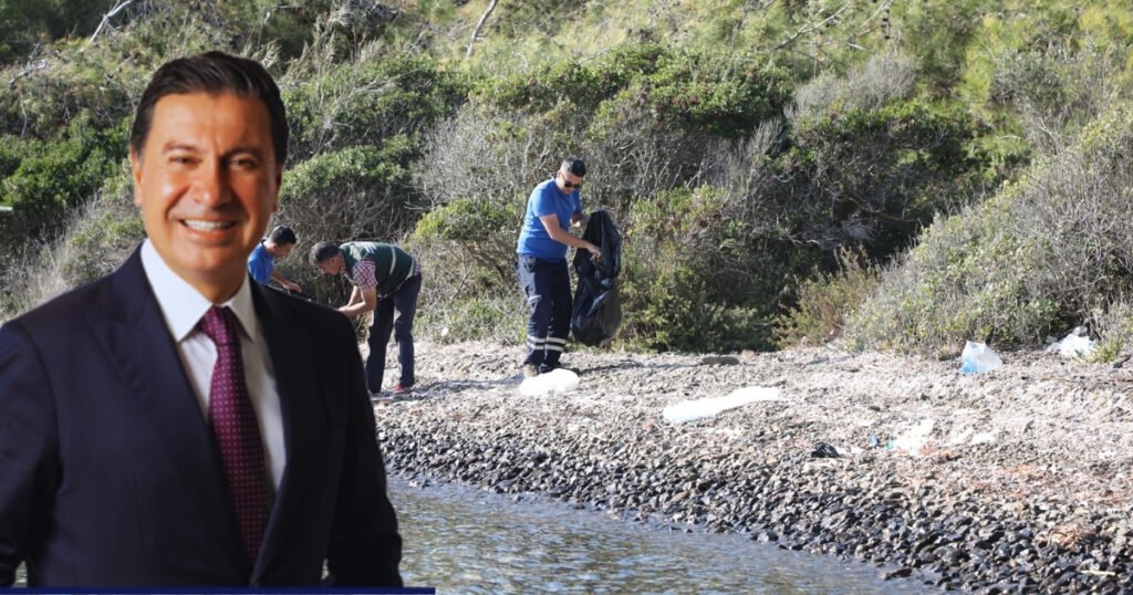 Muğla Büyükşehir Gökova ve Göcek koylarında 31 ton atık topladı - TurizmPolitika Muğla Büyükşehir Gökova koyu kıyı temizliği