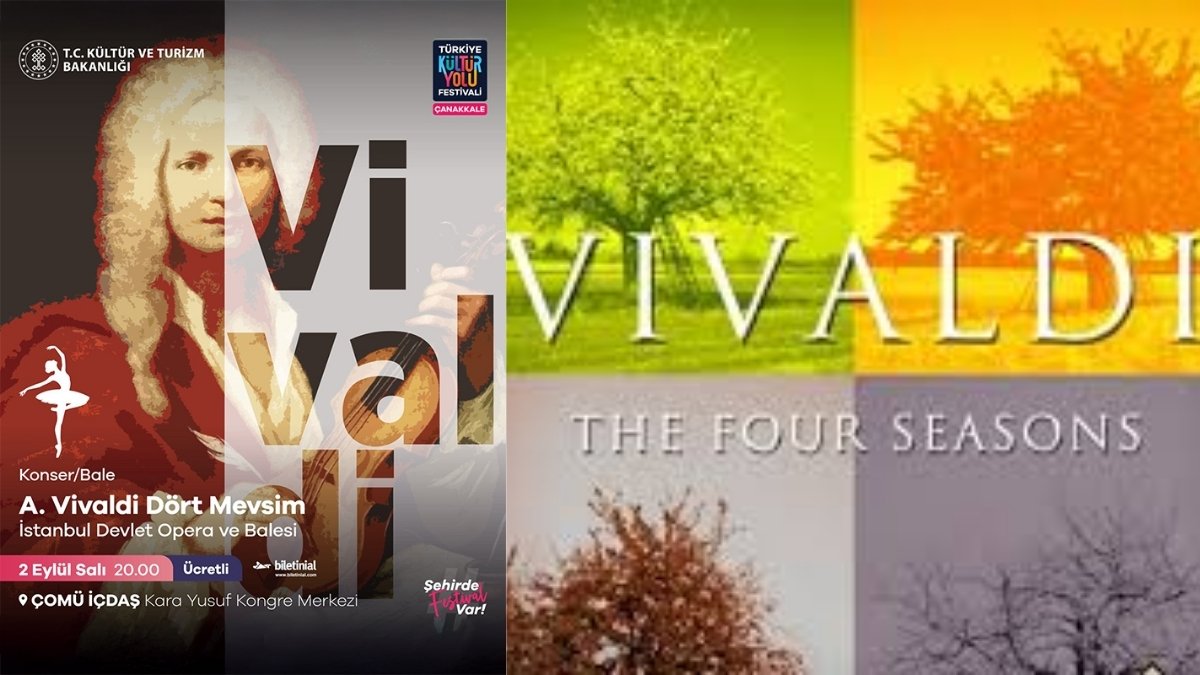 Vivaldi dört mevsim Çanakkale kültür yolu festivalinde sahnelendi