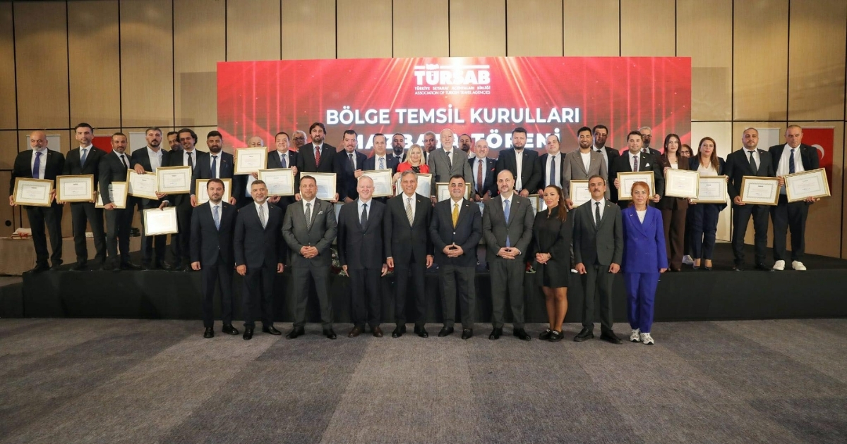 TÜRSAB bölge temsil kurulları mazbata töreni yapıldı