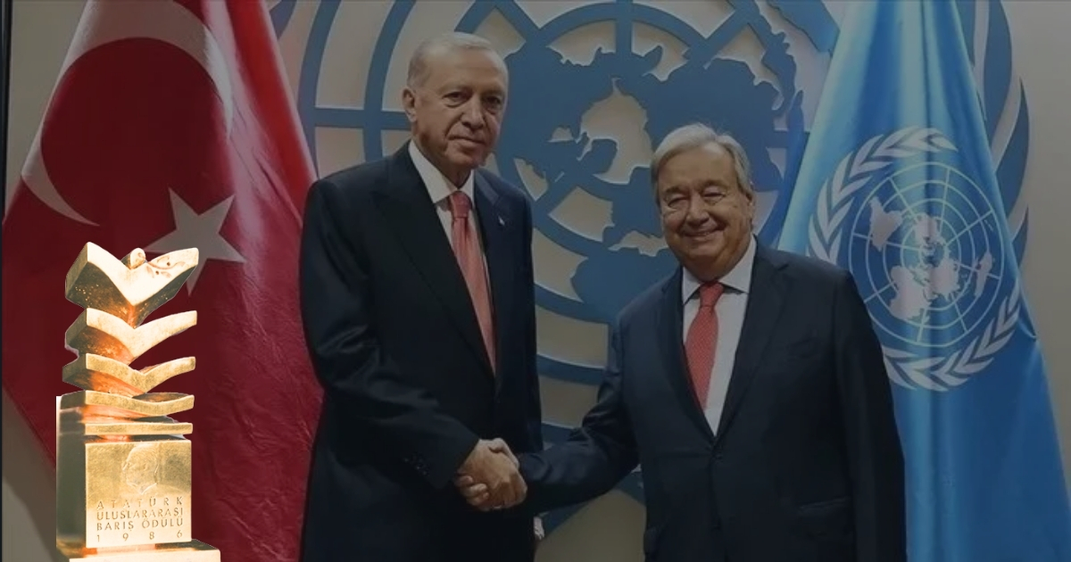 Atatürk Barış Ödülü Guterres’e verilecek