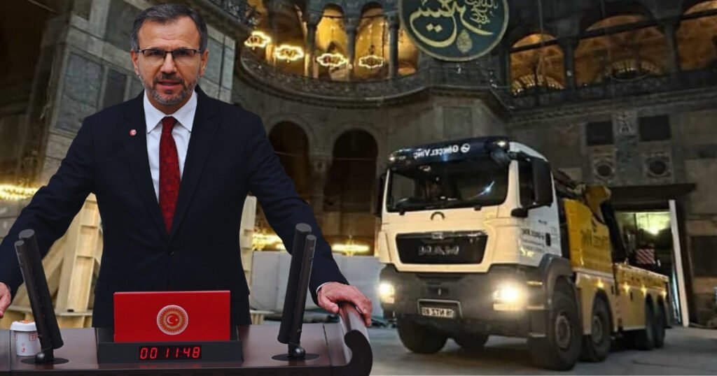 Ayasofya restorasyonunda iş makinesi tepkisi - TurizmPolitika Ayasofya restorasyonu