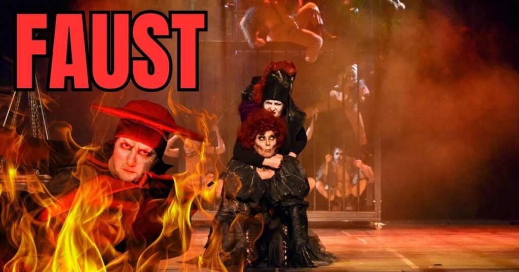 Faust tiyatro oyunu AKM Tiyatro Salonu sahnesinde