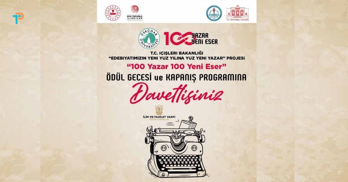 100 yazar 100 eser ödül gecesi başlıyor